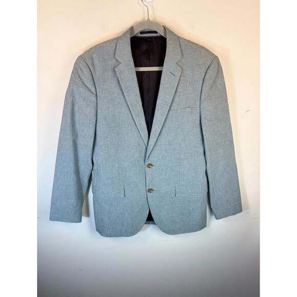 J. Crew Other - J Crew Ludlow Blazer Mens 40R Green Cotton Summer Chambray Collegiate Preppy